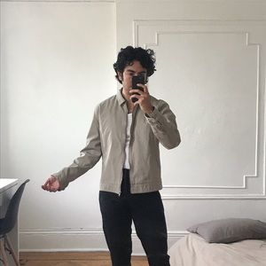 Forever21 Mens Beige zipper Jacket size S